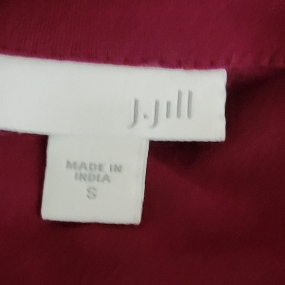 J. Jill Pull Over Half Button Up Crew Neck Top Si… - image 4
